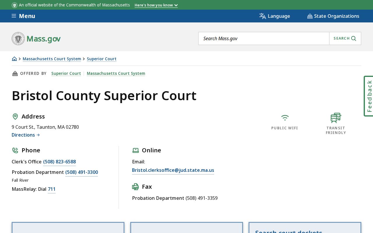 Bristol County Superior Court in Taunton, where Bristol County warrant records for felonies are held