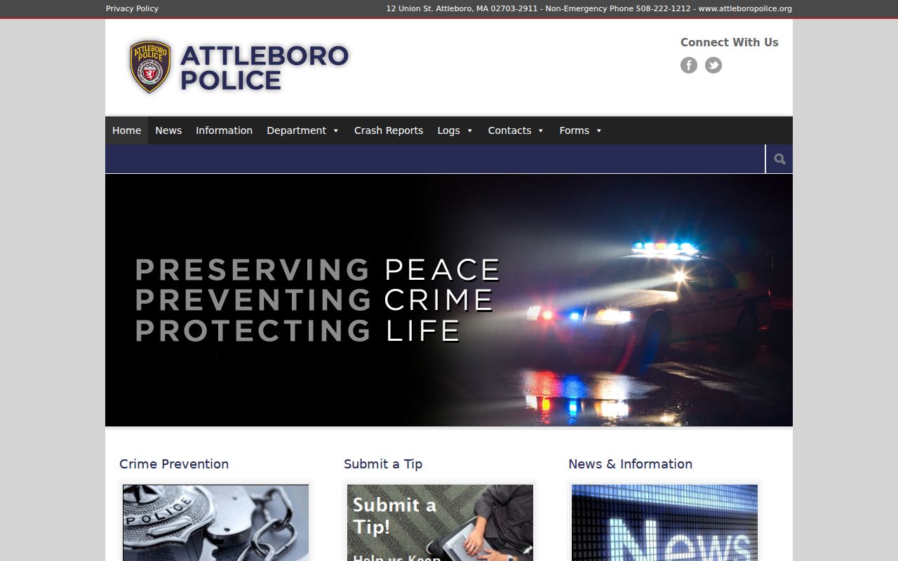 Attleboro Police department site, which publishes a monthly page of Bristol County warrant records entries